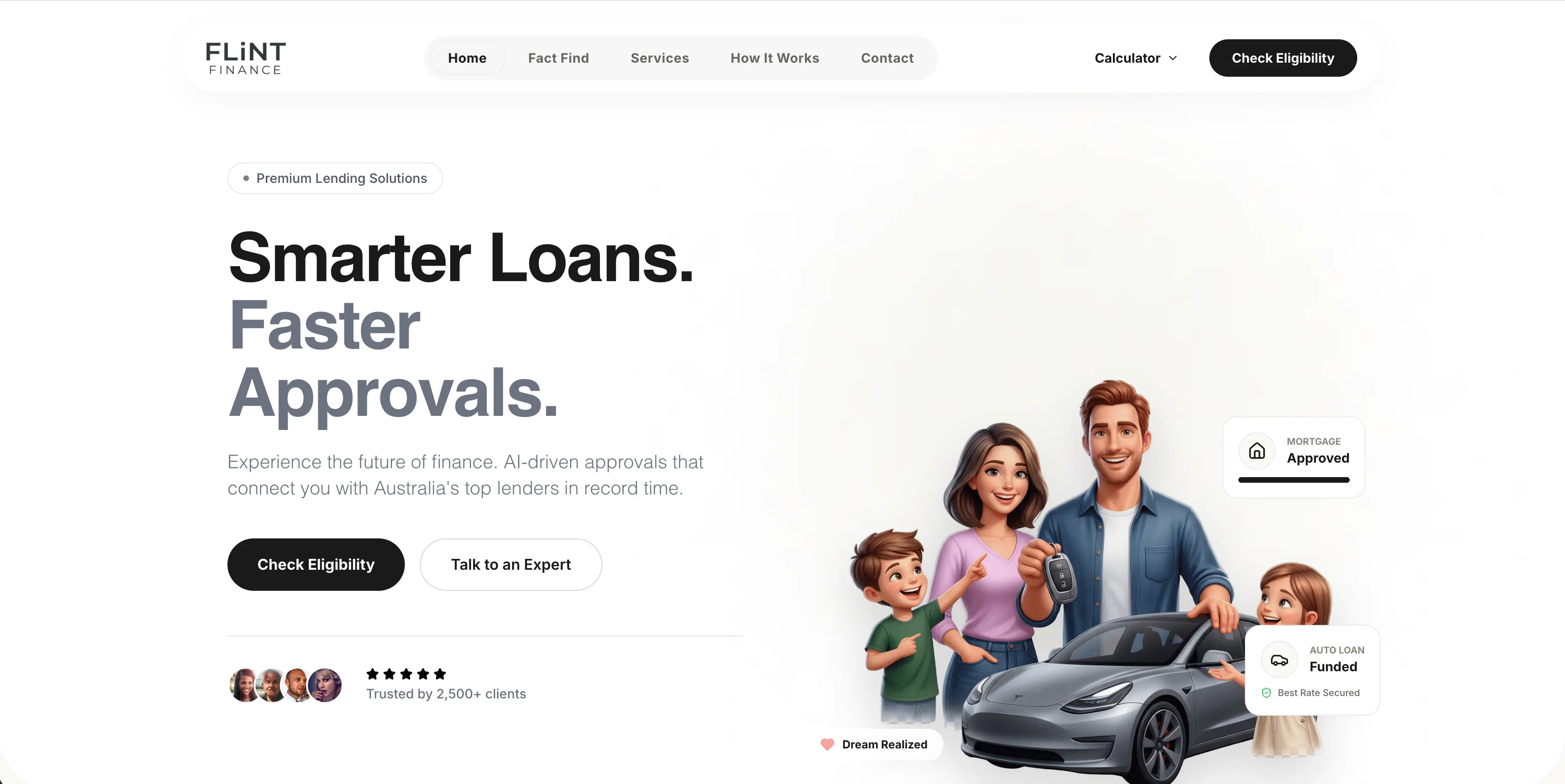 Flint Finance website design