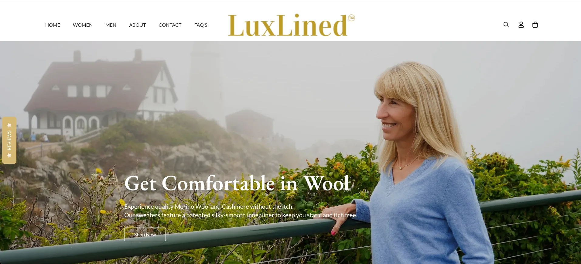 LuxLined website design