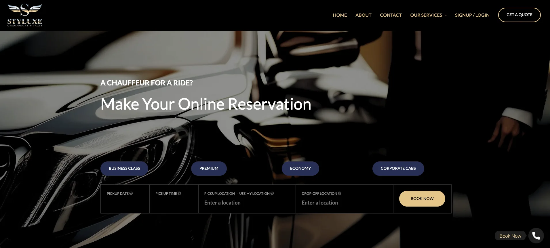 Styluxe website design